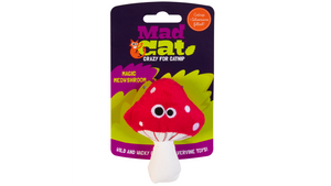 Cat Toy | Filled with Catnip | Plush Mushroom