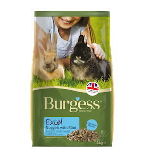 Burgess Excel Junior & Dwarf Rabbit Nuggets with Mint