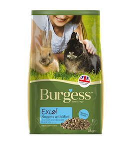 Burgess Excel Junior & Dwarf Rabbit Nuggets with Mint