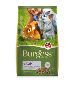  Burgess Excel Light Rabbit Nuggets with Mint 2kg bag