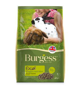 Burgess Excel Adult Rabbit Nuggets with Mint 4kg Bag