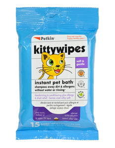 Petkin Kitty Wipes 15pk
