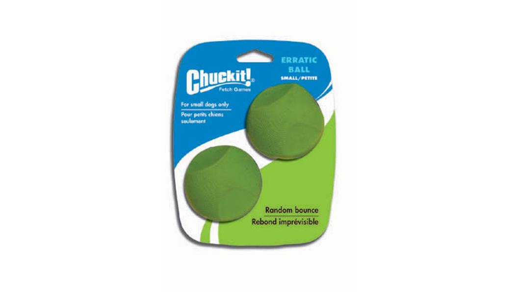 Chuckit Erratic Ball Small - 2pk