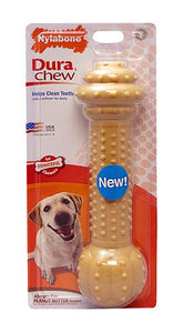 Nylabone Dura Chew Barbell Peanut Butter