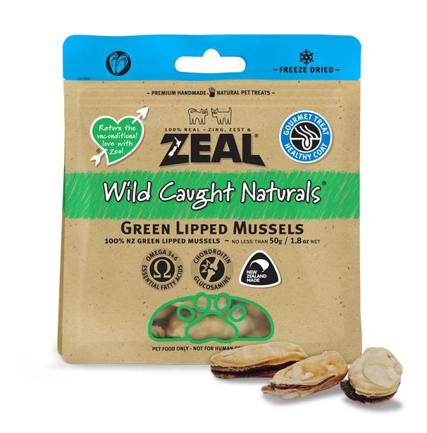 Zeal wild caught mussels dog treat